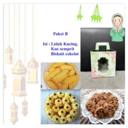 

Paket B Kue Kering Lebaran Isi 3 Toples Hampers Kue Kering/ Parsel