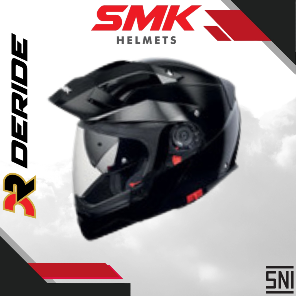 HELM MODULAR SMK HYBRID EVO BASIC BLACK GL200 MODULAR CROSS OVER ORIGINAL