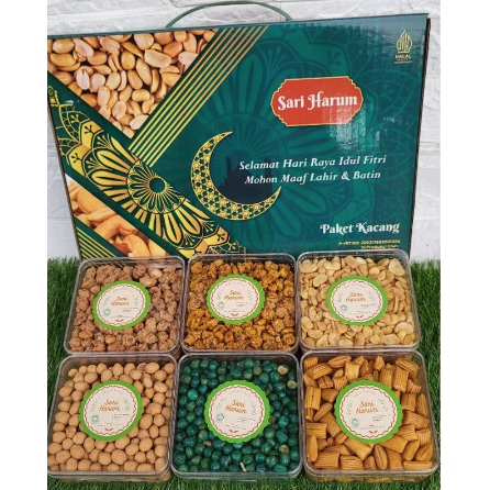

Terenak Sari Harum Paket kacang - Parsel kacang lebaran - aneka kacang KC6