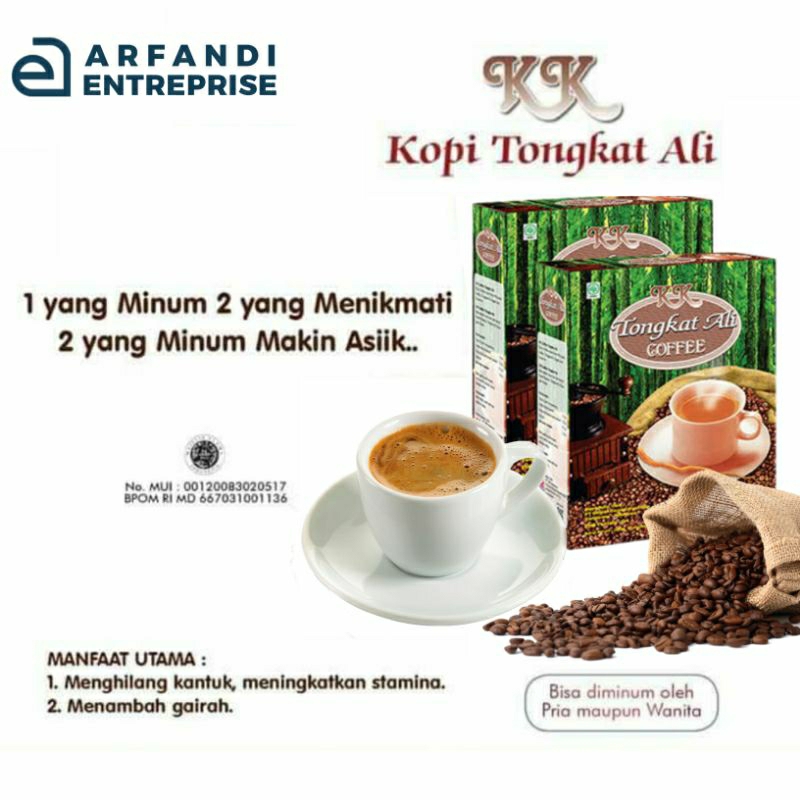 

Kopi KK Tongkat Ali Tambah Gairah KK Indonesia Original