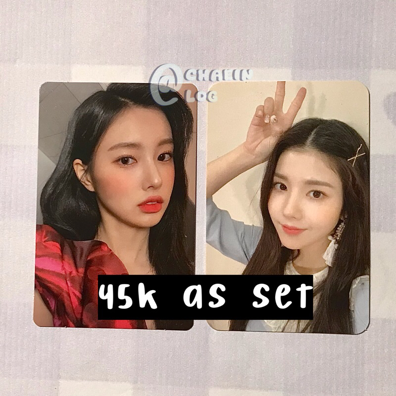 photocard official Hyewon winter w album & Eunbi IZ*one