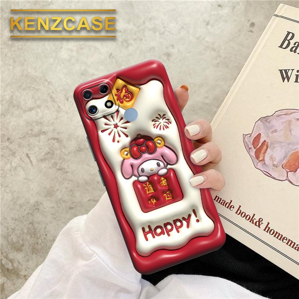 Soft case Hp REALME C25 - KENZCASE- Fashion Case Aesthetic - Silicon - Pelindung Belakang Handpone -