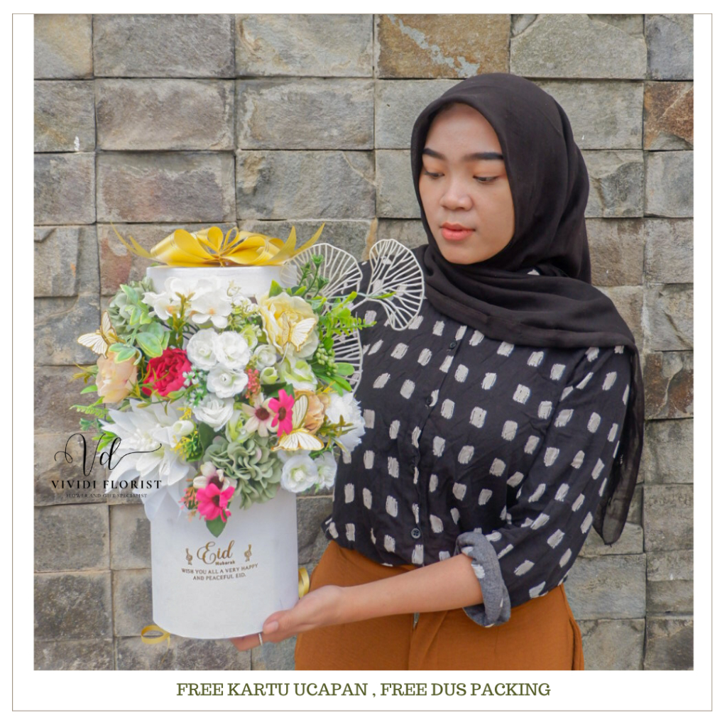 

[READY] Zahra Buket Bloom Box Bunga Hampers Lebaran Idul Fitri Jakarta