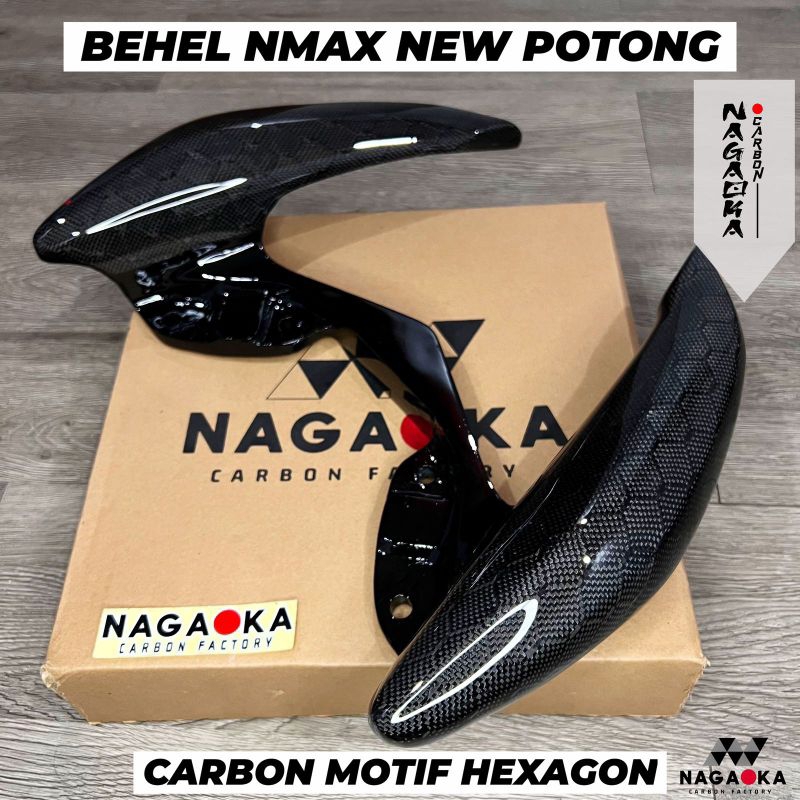 BEHEL NMAX NEW OLD TANDUK CARBON FORGED DIAMOND PREMIUM KEVLAR KARBON YAMAHA PEGANGAN JOK HEXAGON DU