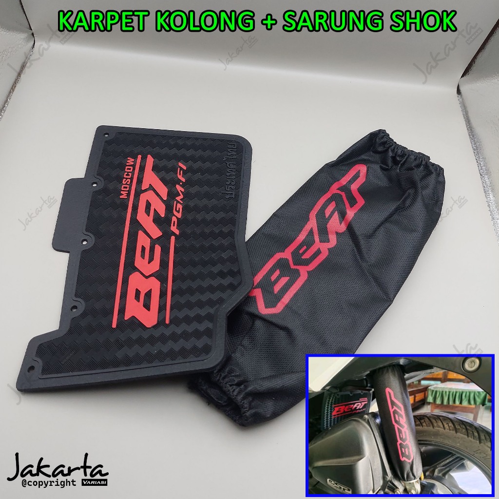 mudflap beat fi/karpet kolong beat fi dan sarung shok/cover shok beat belakang PROMO HARGA TERMURAH