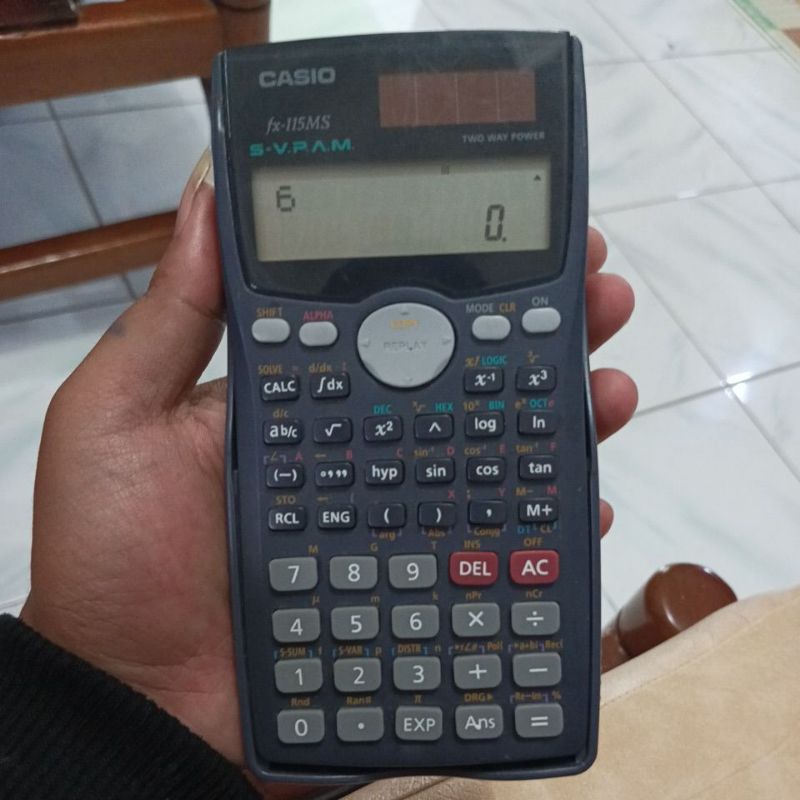 calculator kalkulator Casio fx-115MS bekas second orisinil ori