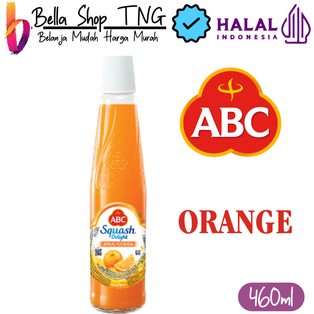 

ABC Squash Delight Sirup Jeruk Florida Botol 450 ml