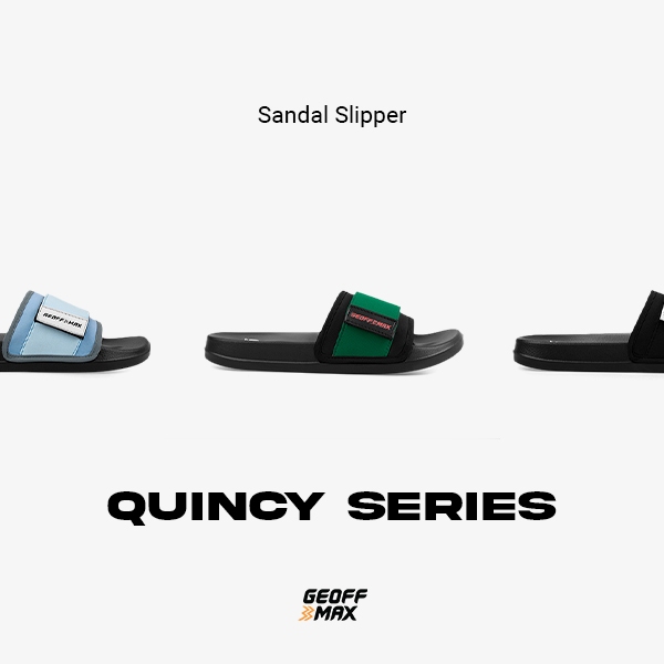 Geoff Max - Quincy Series| Sandals Slipper | Sandal Selop | Sandal Slide | Sandal Pria Wanita