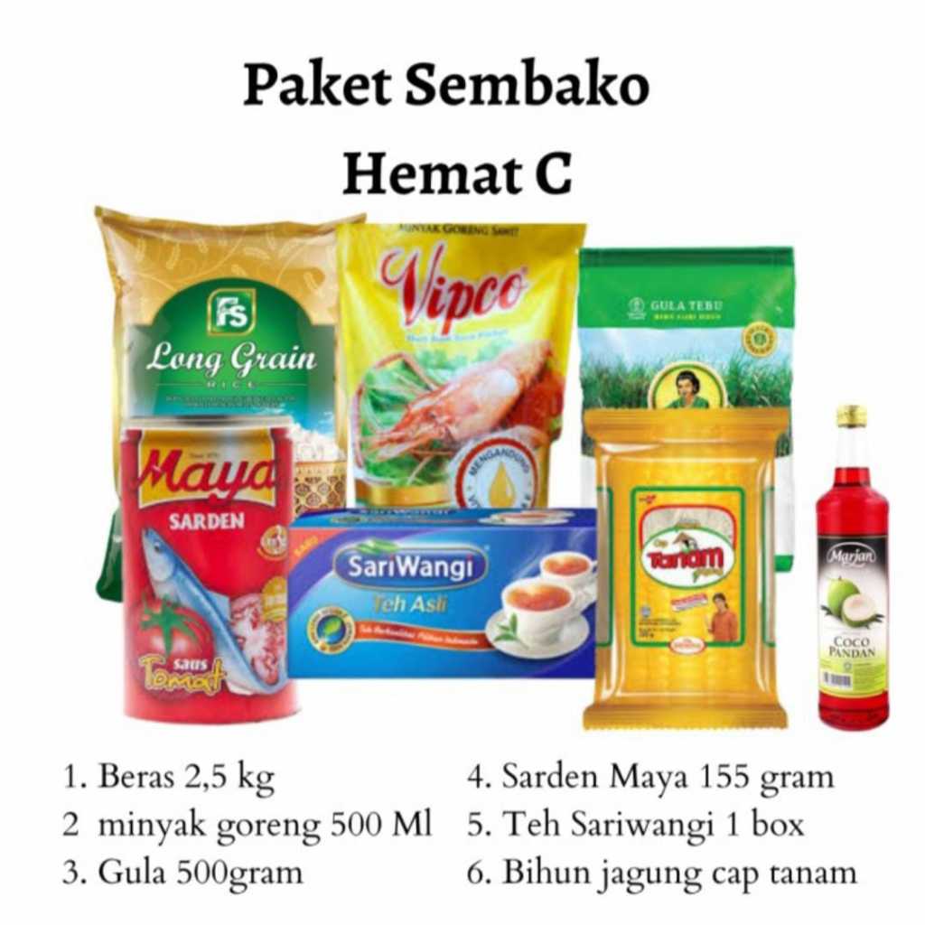 

Paket Sembako Hemat C plus sirup - paket sembako murah bisa COD