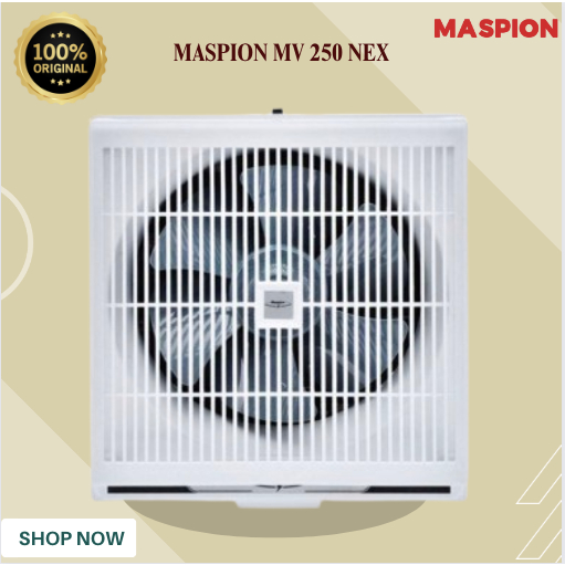 MASPION EXHAUST FAN MV 250 NEX/ MV250NEX/ MV-250-NEX/MV 250NEX 10"/MASPION EXHAUST/ORIGINAL GARANSI