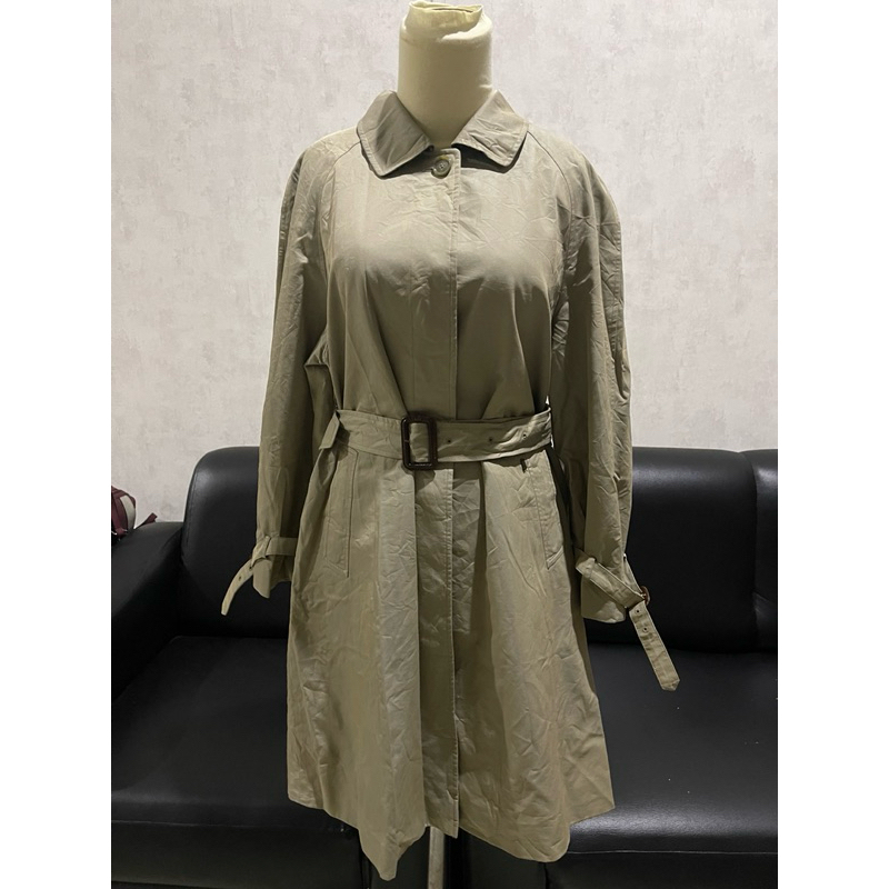 Daks long coat katun branded set belt