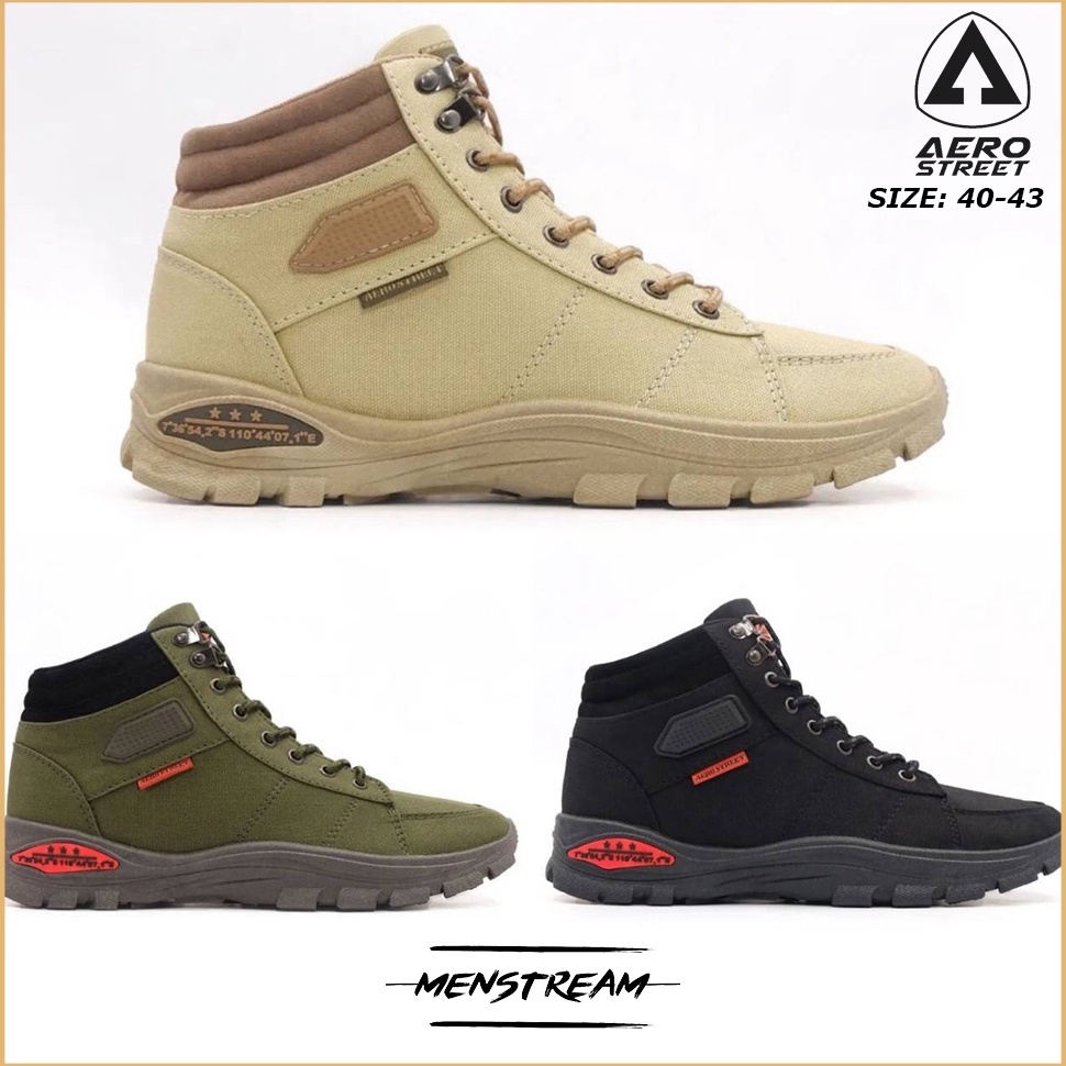 Langsung Kirim Aerostreet Tactical 443  Sepatu Sneakers Outdoor Pria