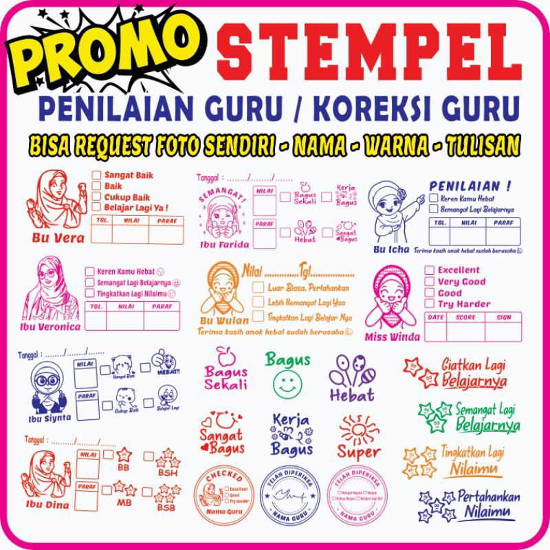 

Stempel Nilai / Penilaian / Koreksi / Checked / Reward