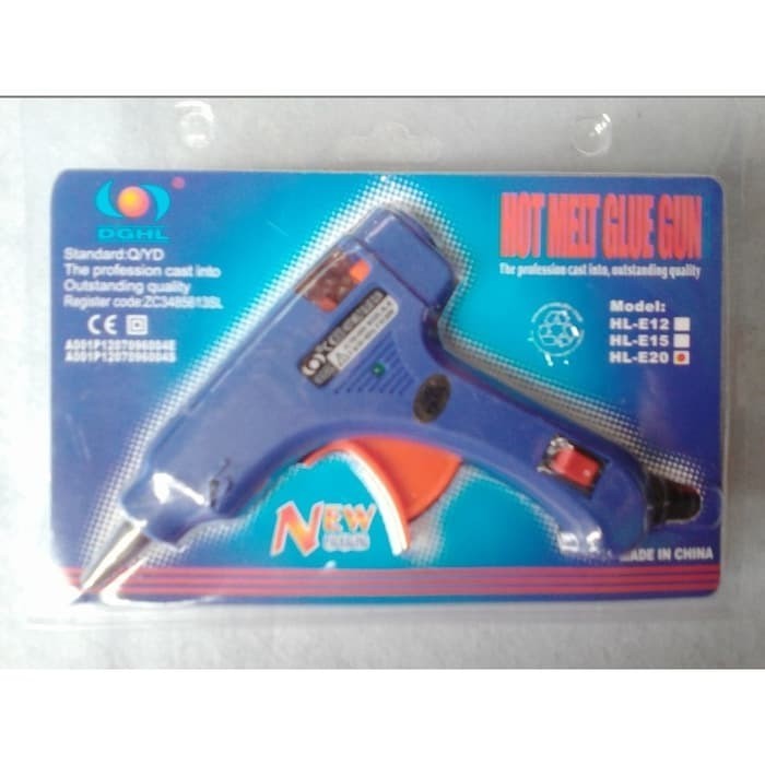 

Lem Tembak / Hot Melt Glue Gun 20 watt ( Switch On Off ) 20W Saklar Alat Pistol Kerajinan Tangan