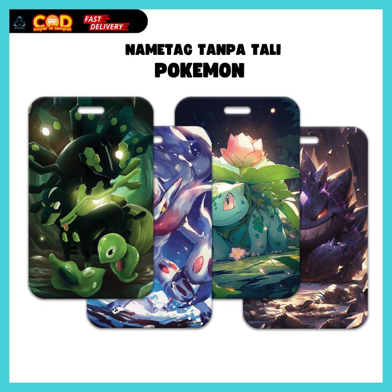 

NAMETAG POKEMON TANPA TALI / CARD HOLDER POKEMON / TEMPAT KARTU KARTU ID CARD HOLDER / TEMPAT PENYIMPANA KARTU ATM PELAJAR
