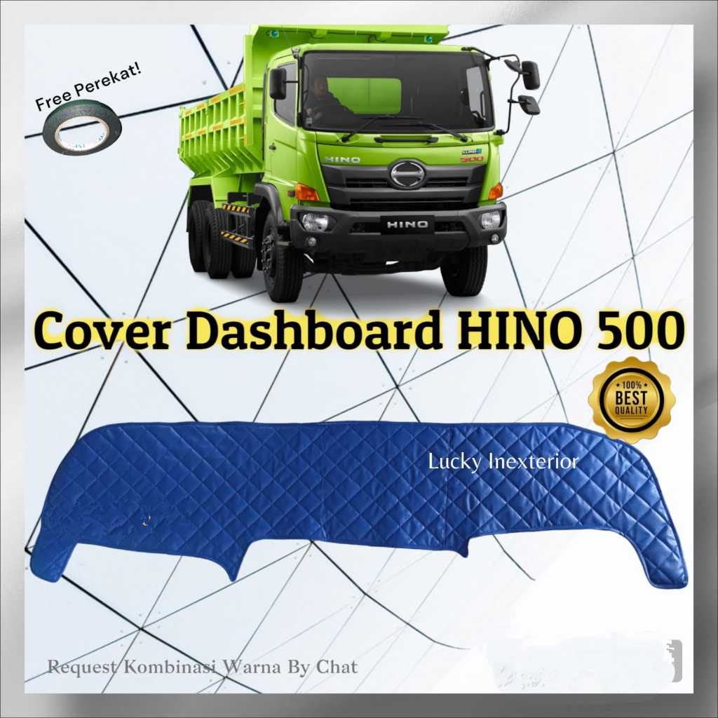 Cover Dashboard Mobil HINO 500 Lohan Ranger Kulit Premium Alas Pelindung Dasbor Interior Aksesoris