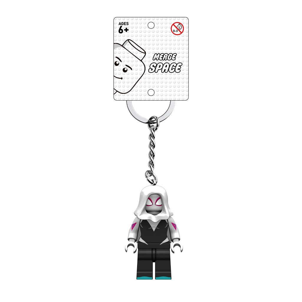 Merge Gantungan Kunci LEGO Minifigure Gwen Stacy - Spiderman Across the Spider Verse
