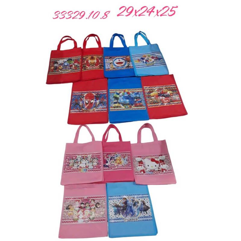 

Kantong Souvenir Karakter / Tas Souvenir Karakter Anak Ukuran Besar