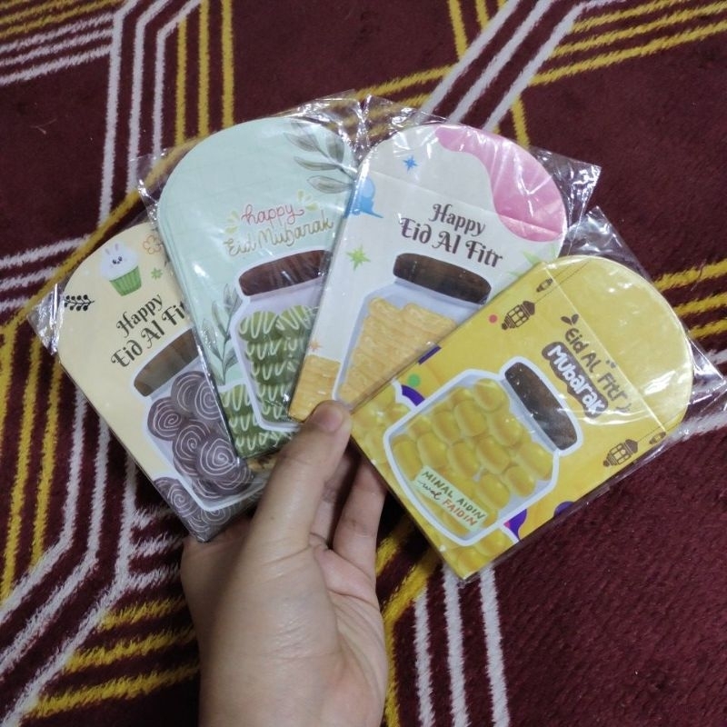 

Amplop Lebaran Angpao Idul Fitri / Natal Christmas Viral Unik Tema Jajan 1 Pack isi 10