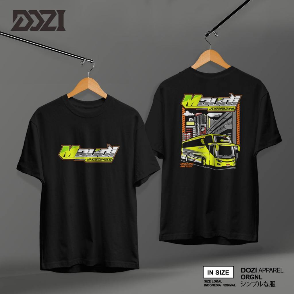 Kaos anak bus MAUDI JB3 telolet viral kekinian