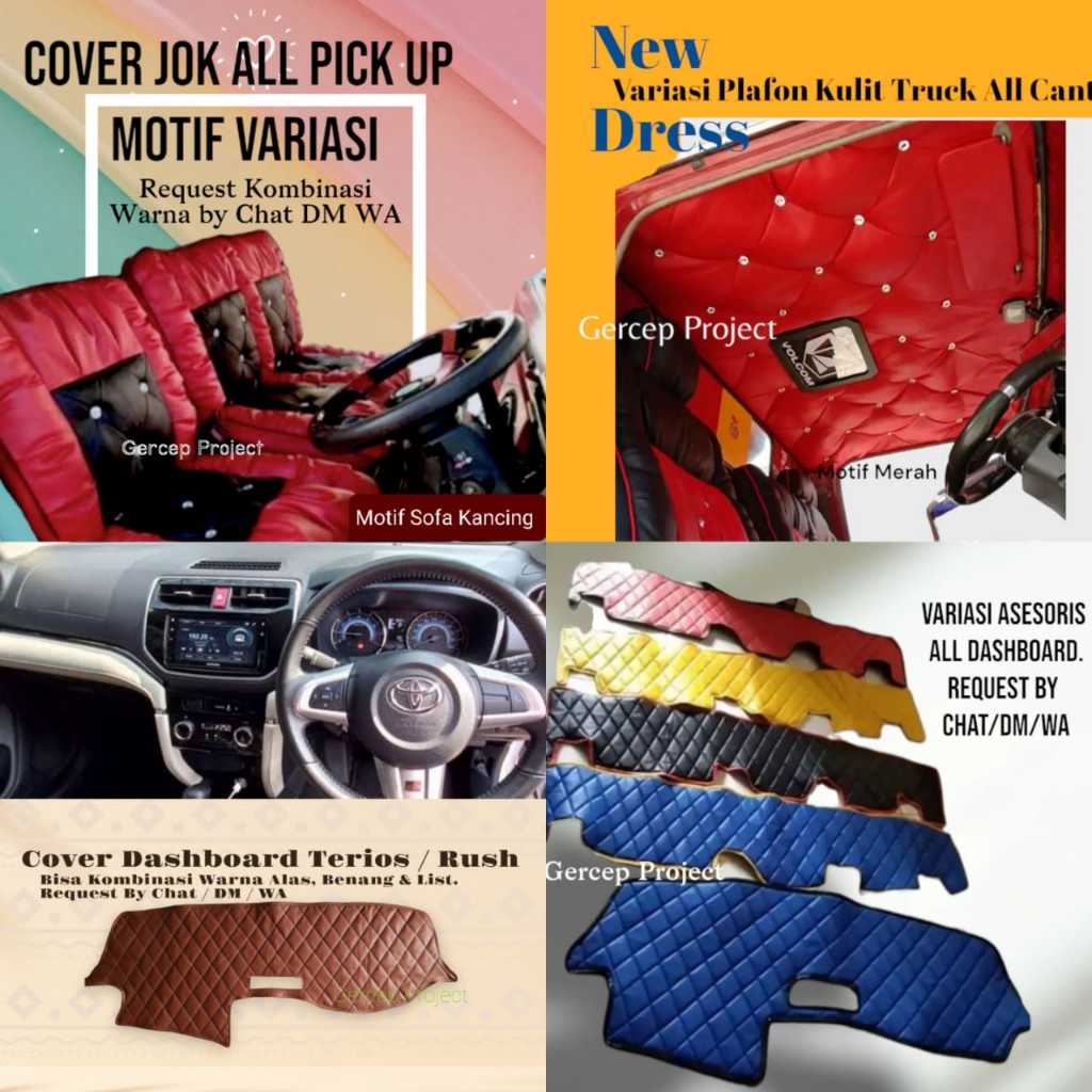 Diskont Cover Alas Dashboard Hino 500 Lohan Ranger Pelindung Dasbor Mobil Kulit Variasi Aksesoris