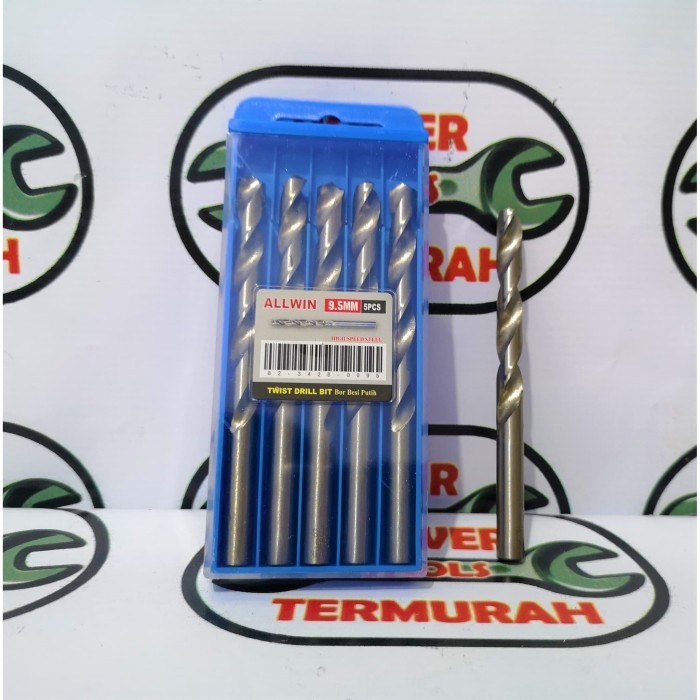 

Mata Bor Besi HSS 9.5 mm ALLWIN murah drill bit bijian