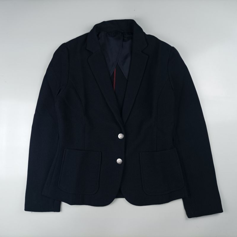 Gu Uniqlo Blazer Jas Navy Wanita 130324J