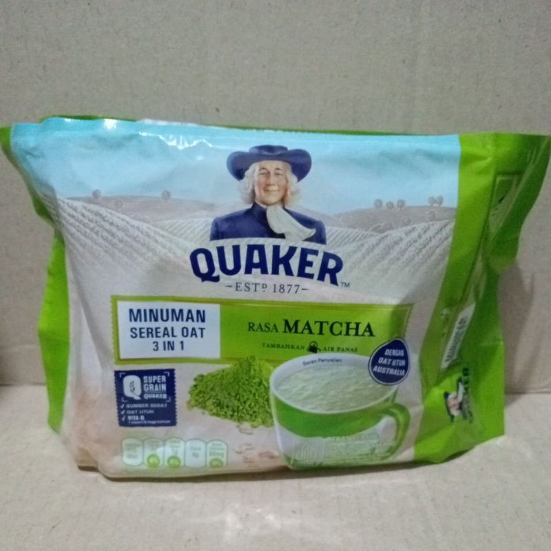 

Quaker Sereal 3 In 1 Matcha Isi 8