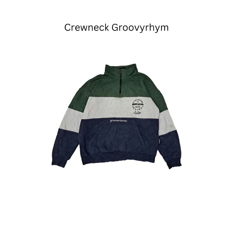 Crewneck Grooverhyme Halfzip