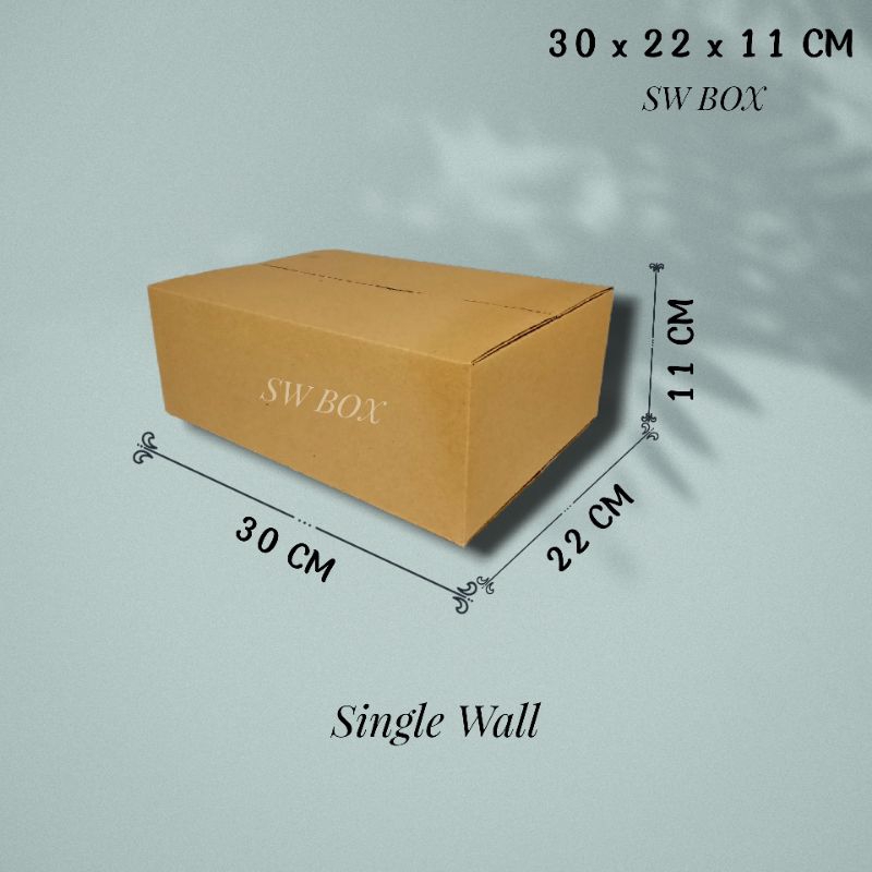 

Kardus Ukuran 30x22x11 CM Box untuk packing ST