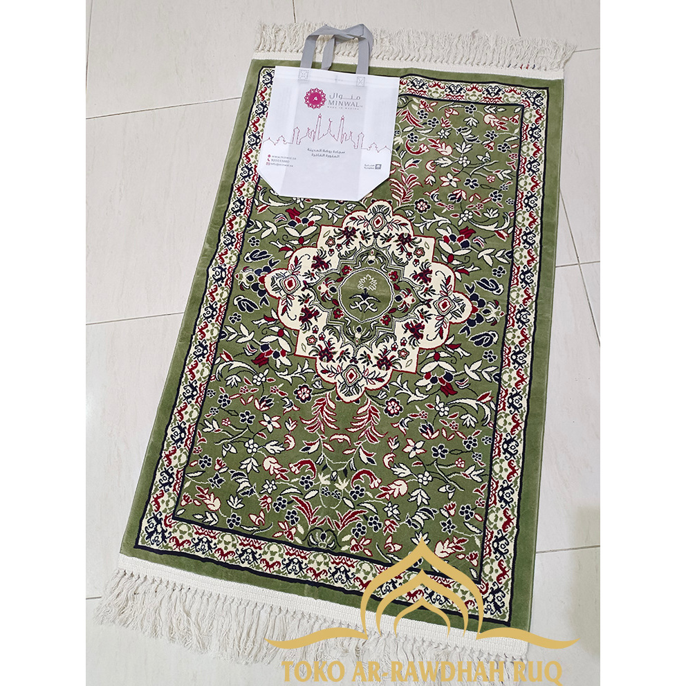 Sajadah Rawdah/Sajadah Raudah Hijau original Minwal Madinah-061