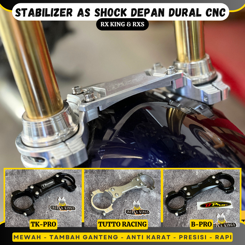 Gembok Stabilizer Shock Depan RX KING RXS Dural CNC TUTTO TKPRO BPRO