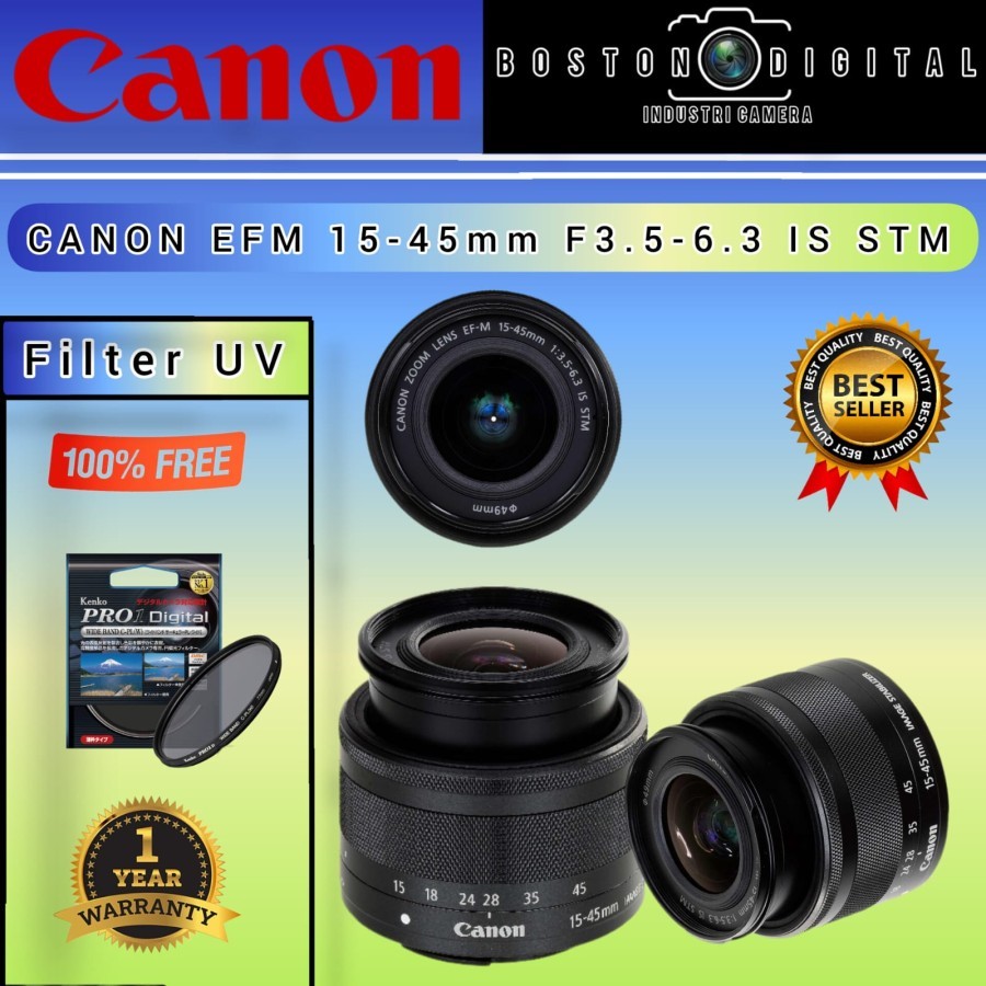 LENSA CANON EF-M 15-45MM F3.5-6.3 IS STM / CANON EFM 15-45MM IS STM