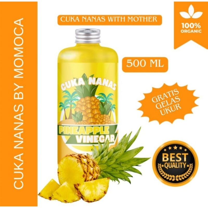 

500ml Cuka Nanas Organic With Mother Original Pineapple Vinegar by Momoca