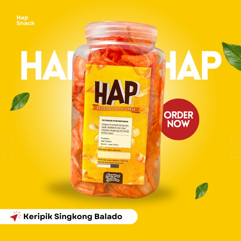 

KERIPIK SINGKONG BALADO - HAP