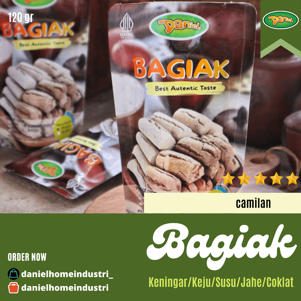 

Bagiak Pouch 120gr camilan Khas Banyuwangi | Daniel Home Industri