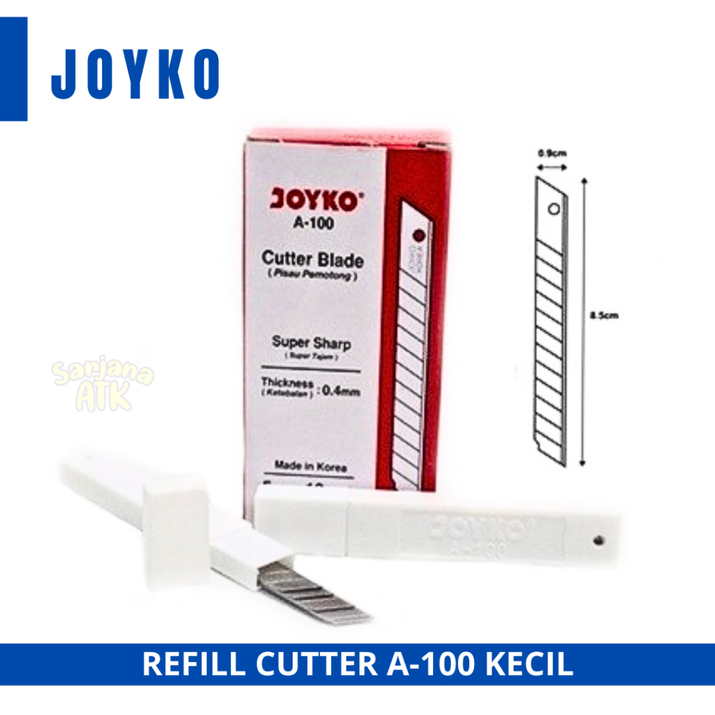 

Refill Cutter / Isi Cutter / Cutter Blade Joyko A-100