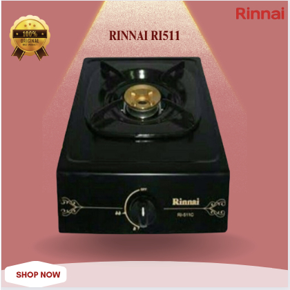 Kompor Gas Rinnai 1 Tungku RI 511 C Original Bergaransi/RI 511 C/RI 511C/RI511C/RI-511-C/RI-511C