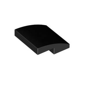 Lego Black Part 15068 Slope, Curved 2 x 2
