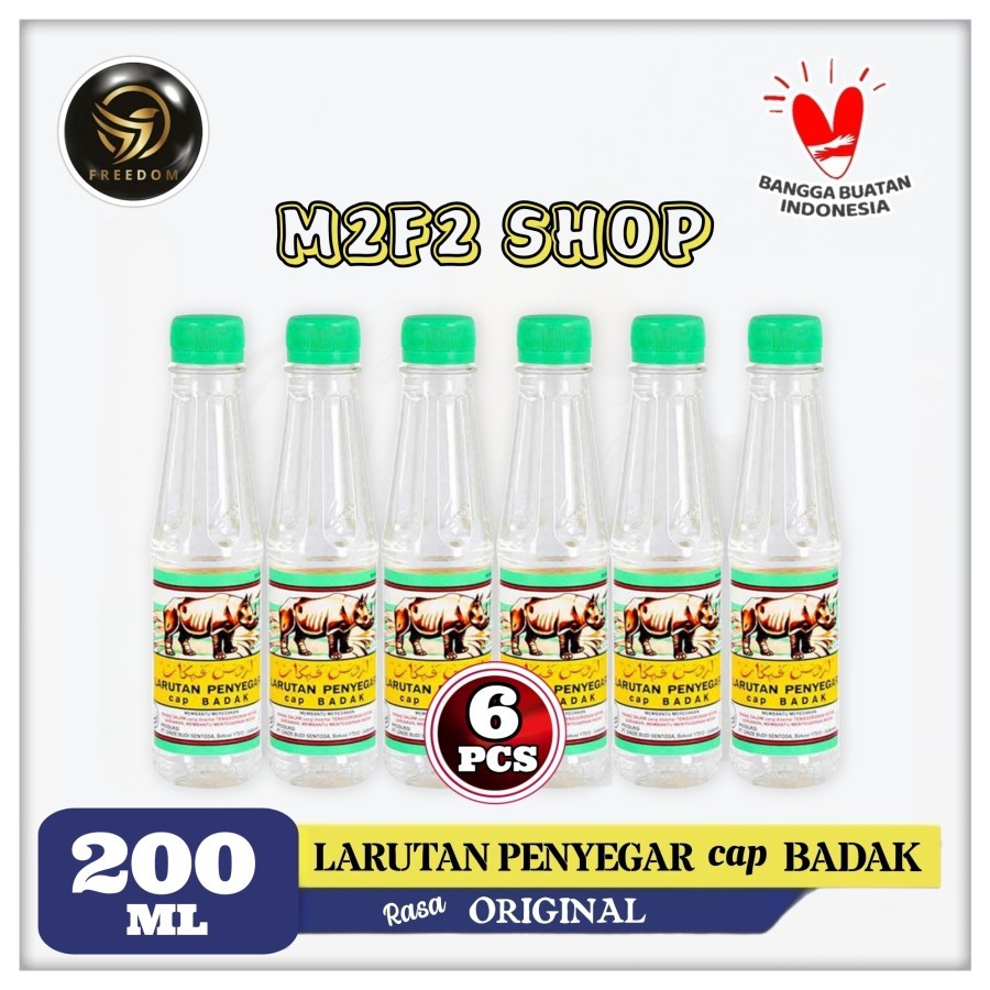 

Larutan Penyegar Cap BADAK Original Botol Pet - 200 ml (Kemasan 6 Pcs)