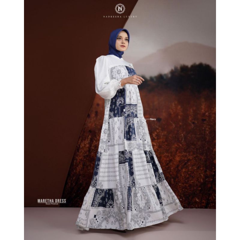 GAMIS NADHEERA LUXURY MARETHA DRESS TERBARU 2024