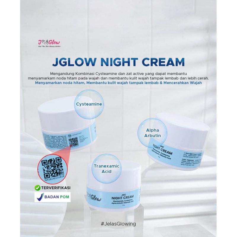 jglow skincare malam jnc bpom mencerahkan