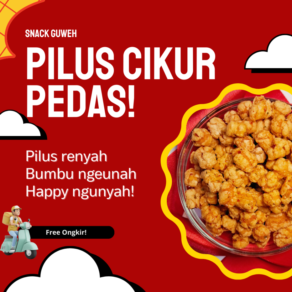 

Pilus Cikur Pedas 200gr | Pilus Pedas Murah Enak | Snack Guweh