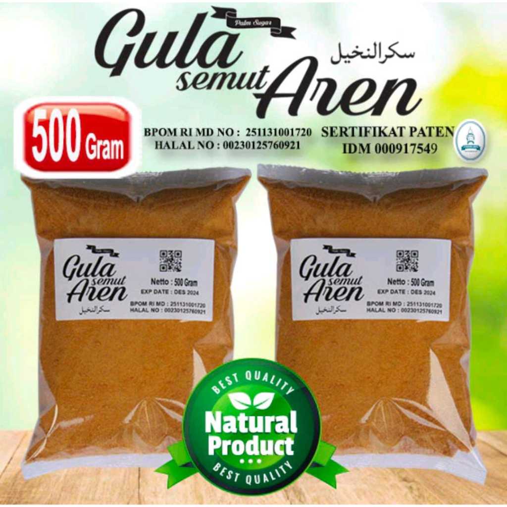 

GULA AREN SEMUT ORIGINAL 1 KG (500g x 2 PCS) HARGA SPECIALL