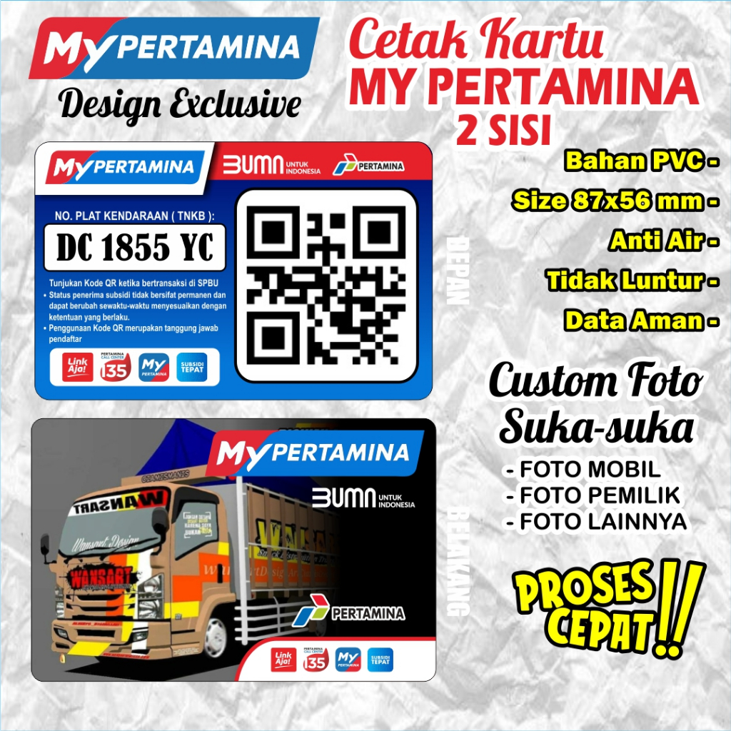 

Kartu MyPert Bahan PVC / ID CARD / Banyak pilihan desain