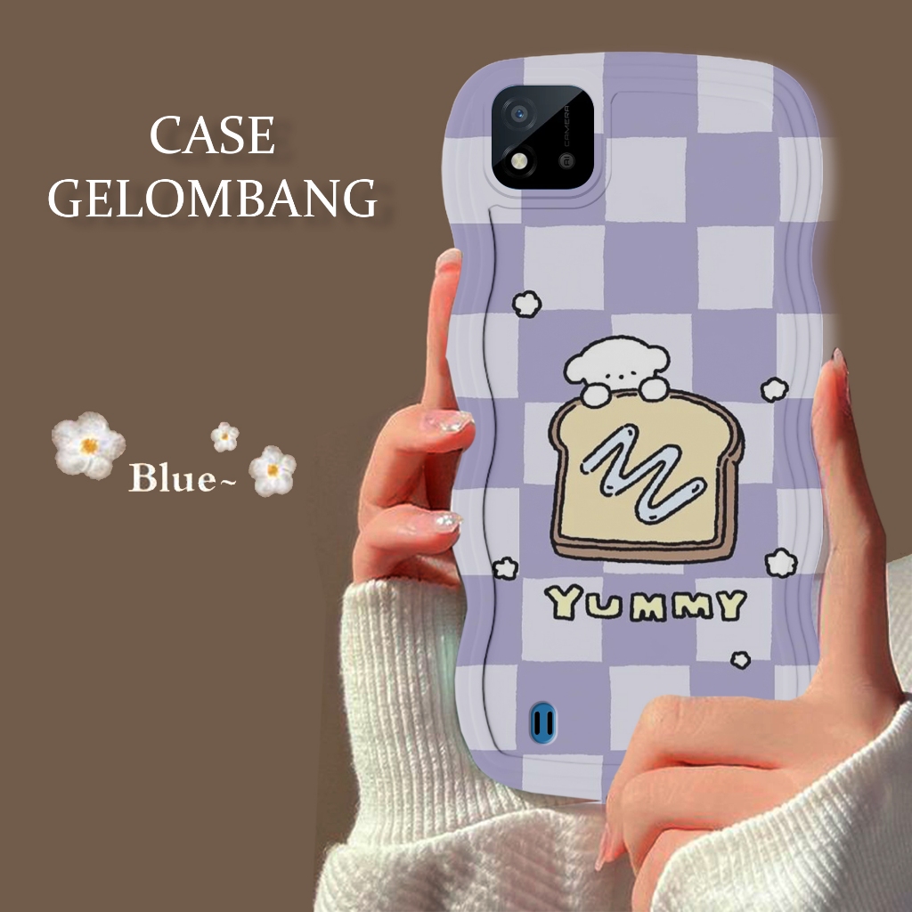Soft Case GELOMBANG Hp Realme C11 2021 - Realme C11 2021 - Case Pro Camera - Fashion Case Motif Lucu