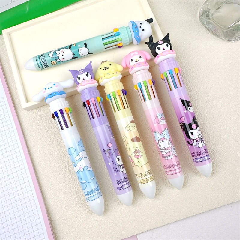 

PULPEN 10 WARNA 3D DOLL SANRIO EDITION / PULPEN MEKANIK 10 WARNA LUCU KARAKTER BONEKA LUCU BS