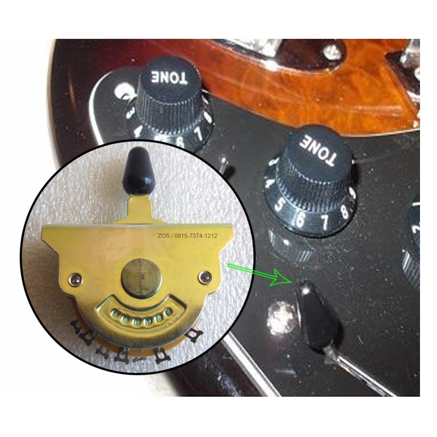 Saklar Switch Grigsby Oak 5Way Black