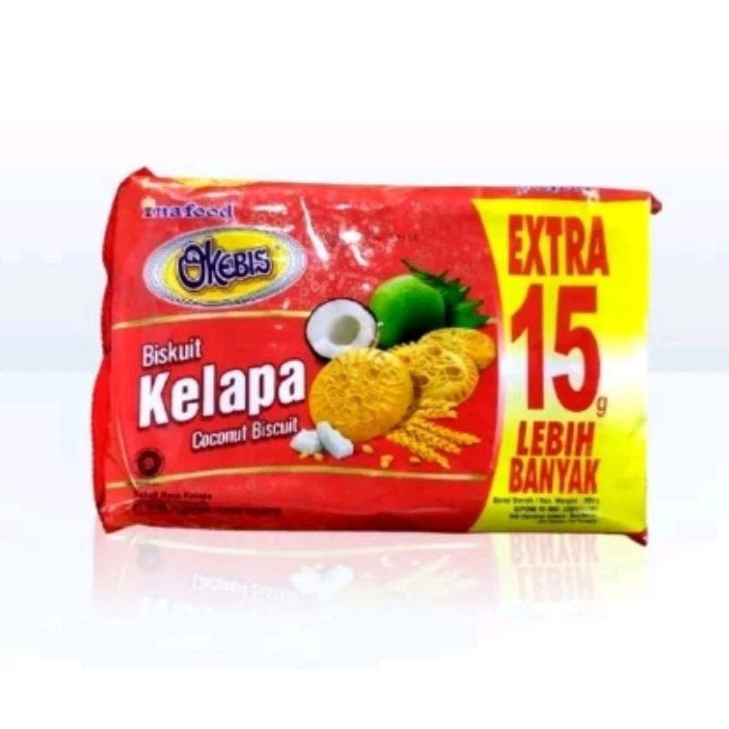 

Okebis biskuit kelapa 315 gr isi 28 pcs