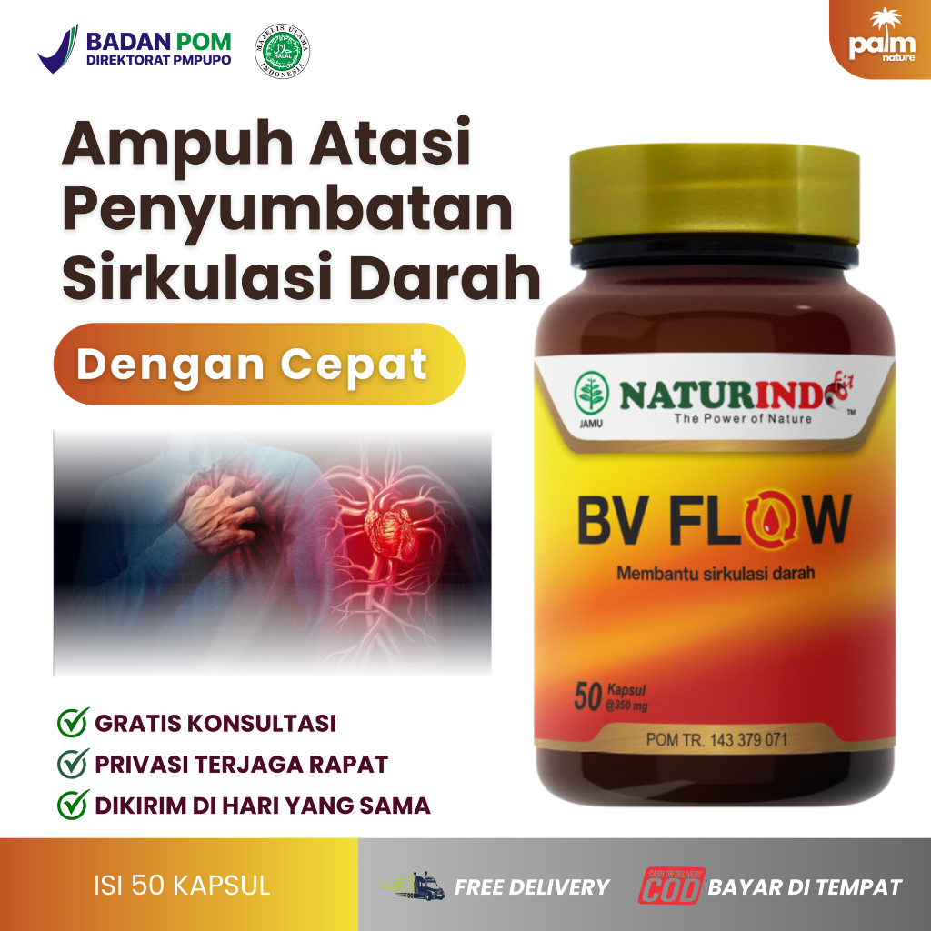 Obat Darah Beku Pelancar Pembuluh Darah Tersumbat Vitamin Sirkulasi Darah Lancar Bv Flow Ampuh Origi